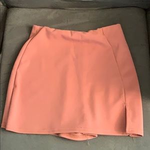 Missguided mini skort blush colored